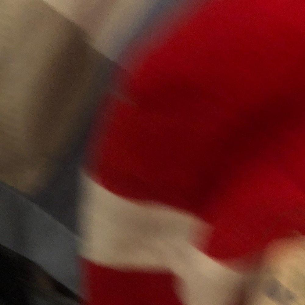 Red and White Striped Holiday Hat - Picture 2 of 3
